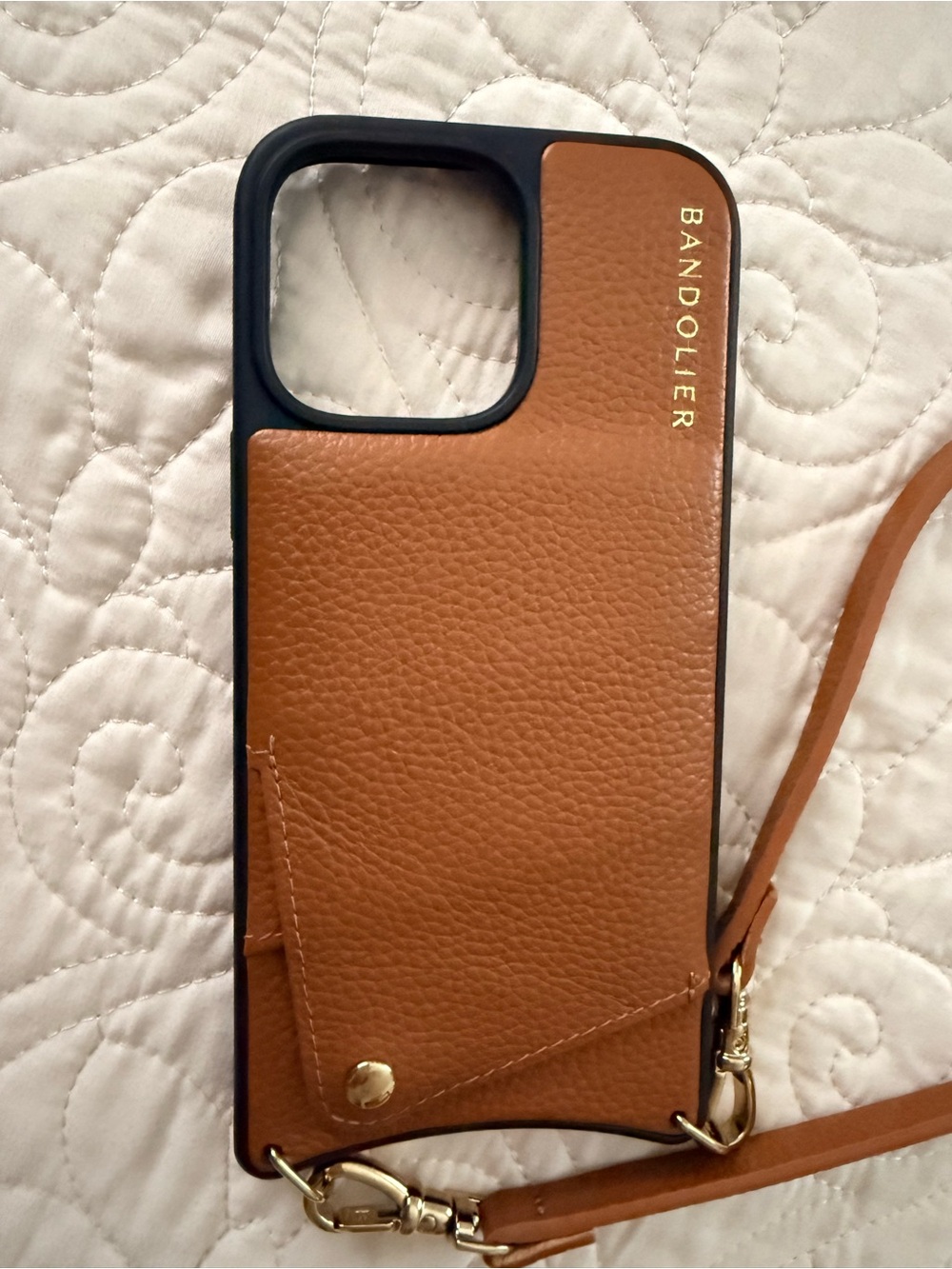 Bandolier Emma Leather Crossbody Phone Case-IPhone 16 Pro max